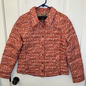 Obermeyer Willa Down Shirt Jacket Puffer Rosewood Meadow Floral Women’s Medium